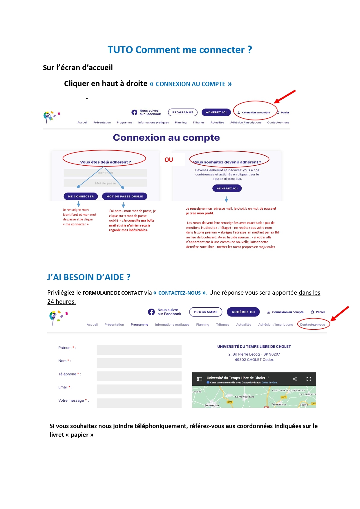 TUTO CONNEXION